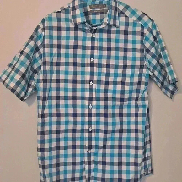 Daniel Cremieux Button Down Short Sleeve Shirt Size Medium EUC - Picture 6 of 7